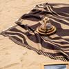 Vintage geometric striped wavy fringed blanket bed and breakfast sofa blanket outdoor camping portable cold shawl blanket
