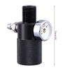 Industrial Grade Inflator Adapter 40MPa with Male Head & Night Glow Pressure Gauge Quick Connect for Fast Inflation