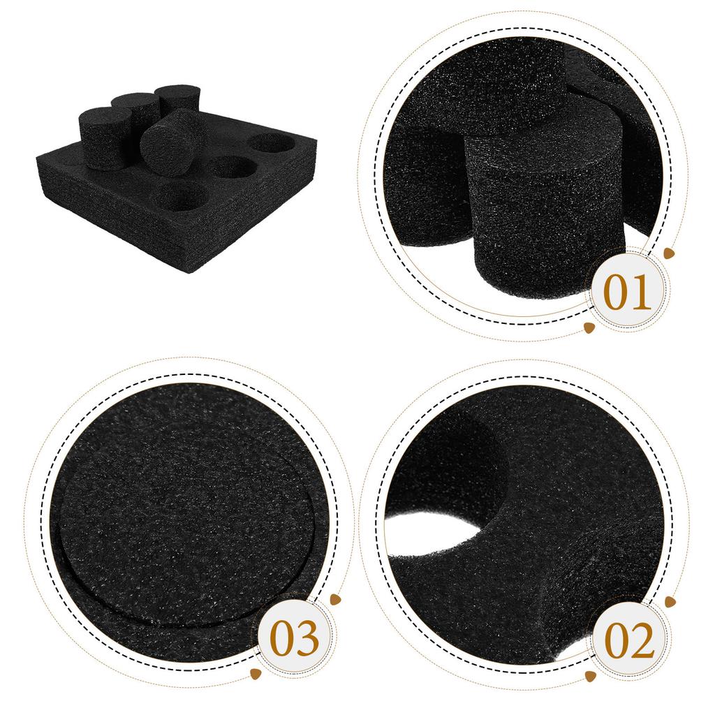 9-Hole Portable Coffee Milk Tea Cup Tray Holder Pearl Cotton Drink Carrier Tray for Takeout Delivery Picnics Parties Restaurants