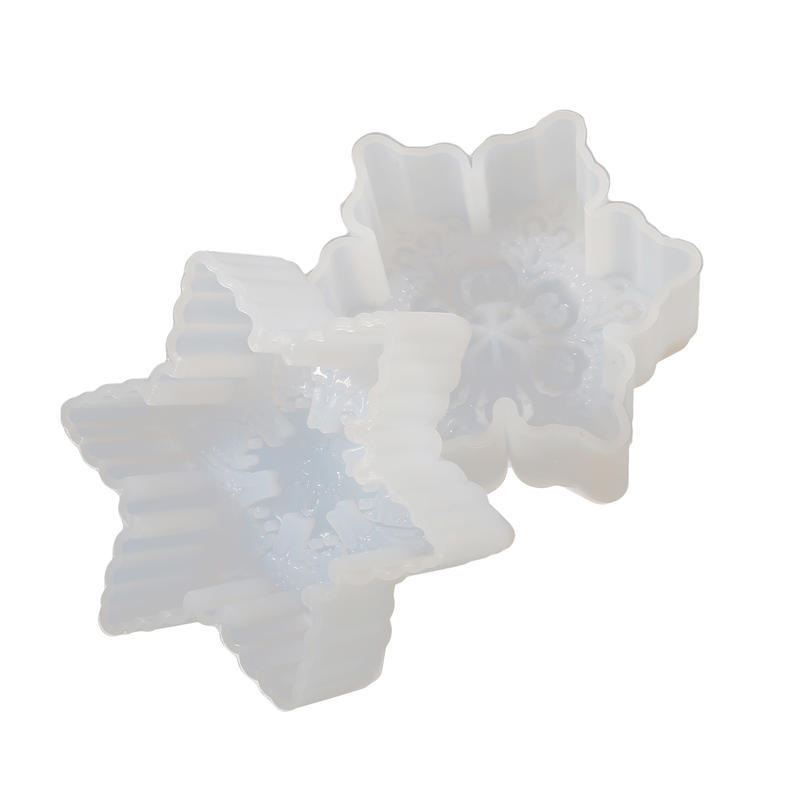 Christmas Silicone Snowflake Mold Candle Soap Diy Aromatherapy Plaster Candle Decorating Mould Candy Chocolate Making Tools