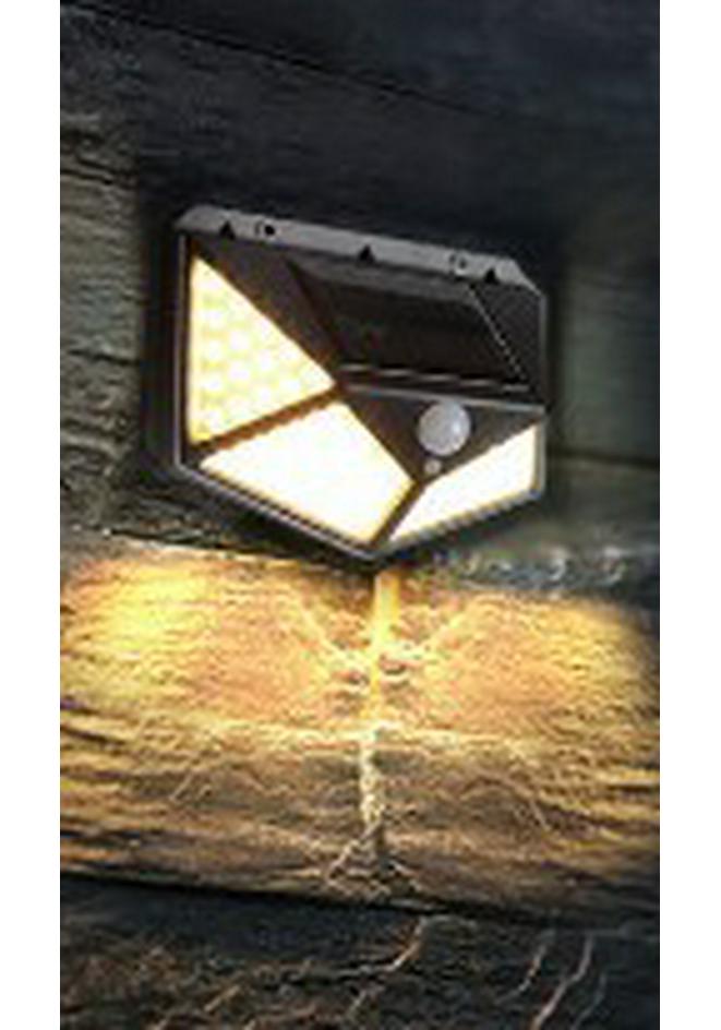 Solar Motion Sensor Wall Lamp with 30/20+5+5 LED for Outdoor Use In Courtyards, Villas, and Streets