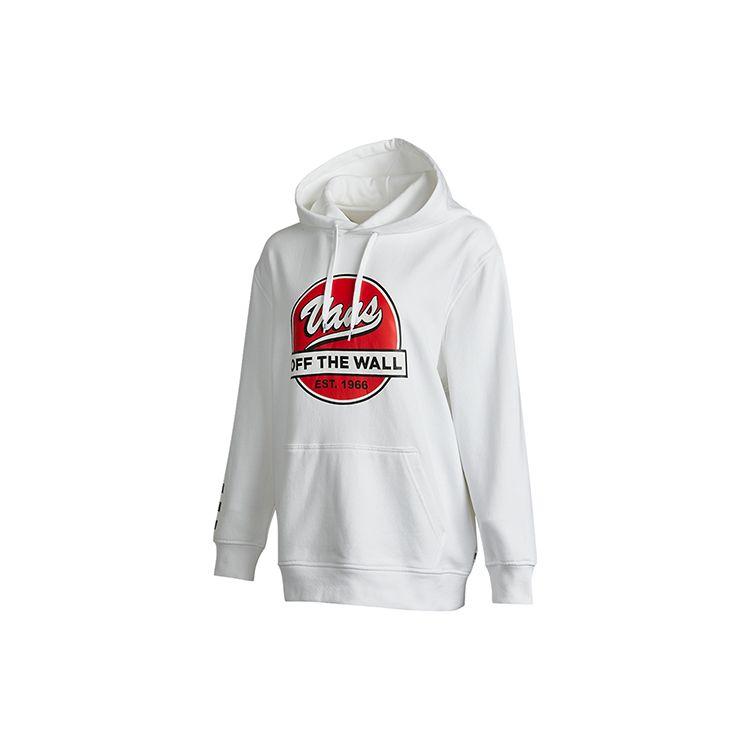 Vans Printed Pattern Sports Knit Loose Hoodie Men hoodies White VN0A4UU7WHT
