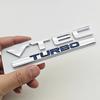 3D ABS Chrome Black Logo VTEC TURBO Car Rear Trunk Sticker Fender Emblem Decal Badge For Honda Civic Accord CRV Auto Accessories akp256