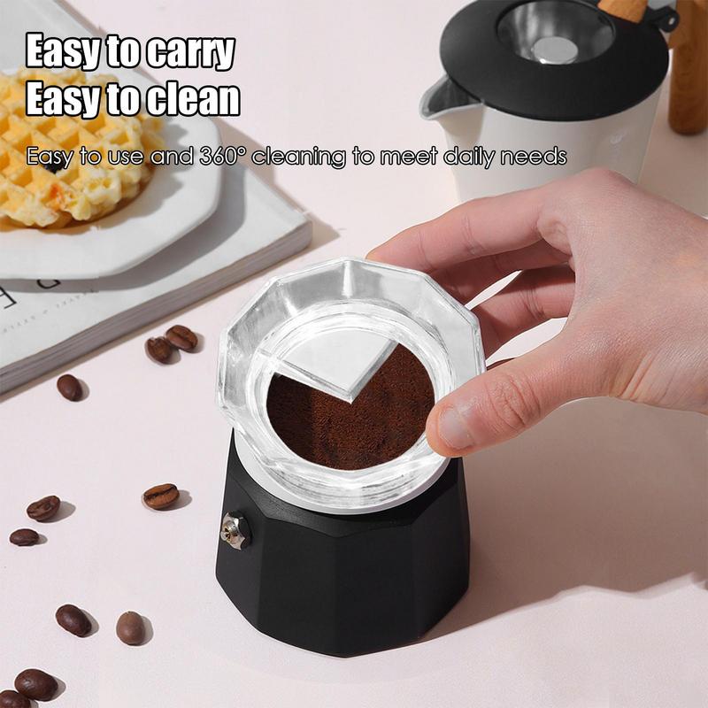 Coffee Pot Powder Ring Pressureless Turn Flat Fast Powder Spreader Without Spreading Powder Coffee Accessories Coffee Tool