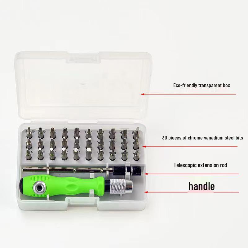 32-in-1 Multifunctional Screwdriver Set for Mobile Phone Repair with Phillips Head and CRV