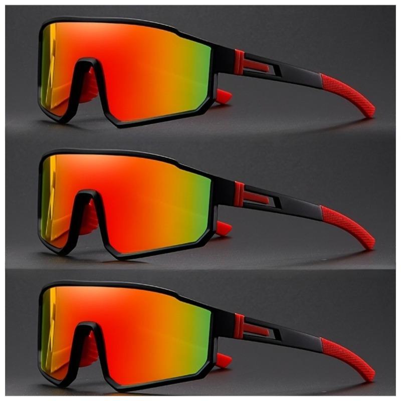 3-teiliges Set Wanderbrillen mit großem Rahmen Neue Outdoor-Sportarten Winddichte Sonnenbrille