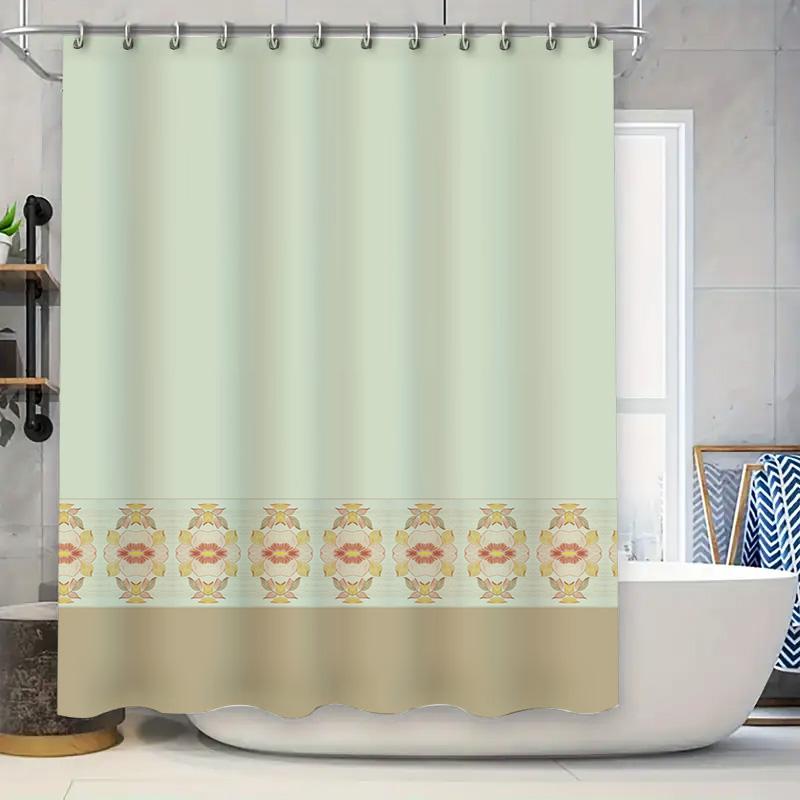 

Beautiful Shower Curtain With Elegant Pattern Perfect For Home Decorations In Bathrooms W60H190(CM)-1 Pcs