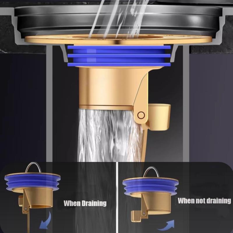 All-copper Floor Drain Core Floor Shower Drain Stopper Insectproof Anti-odor Deodorization Toilet Kitchen Bathroom Toilet Sewer