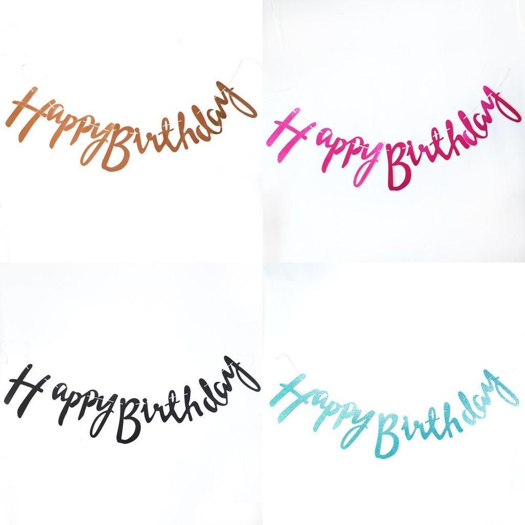 Stunning Hanging Garland With Glitter Paper For Joyful Birthday Festivities