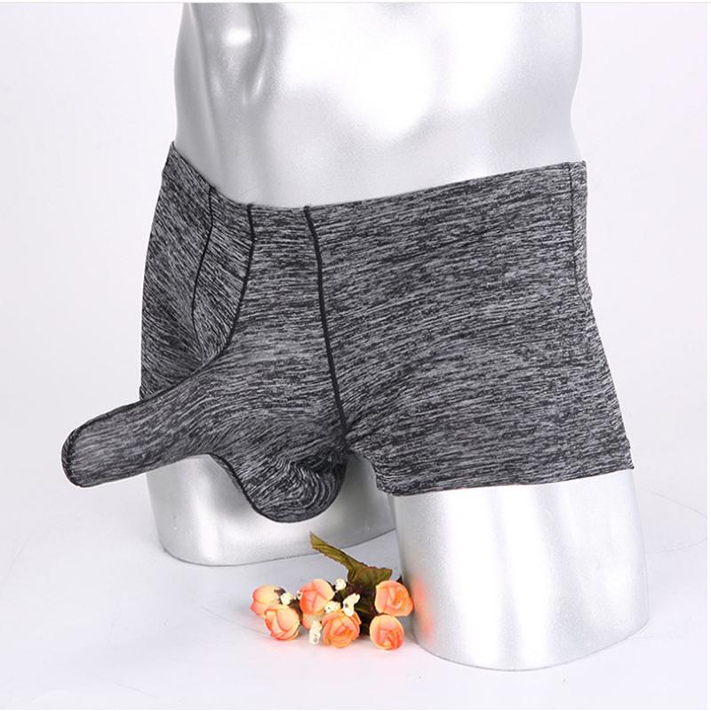 Mens Sexy Bulge Pouch Underpants Elephant Nose Boxer Briefs Underwear Trunks