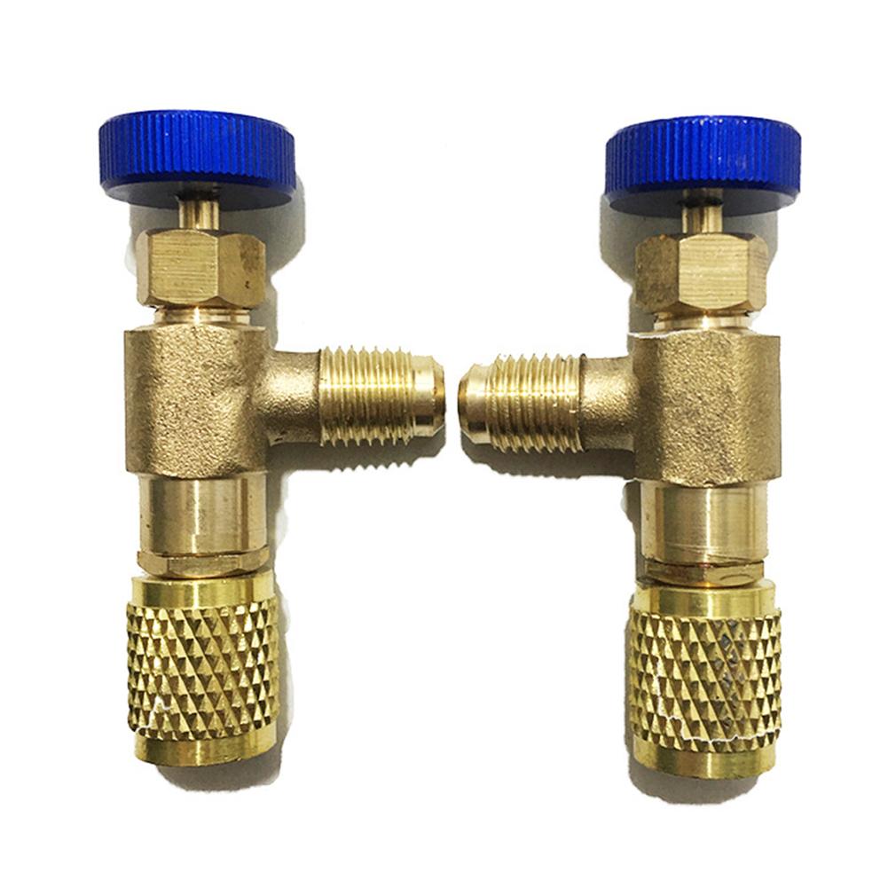 Copper Valve Set Air Conditioner Valve Air Conditioning Repair Gold Blue Robust Construction User-friendly Design