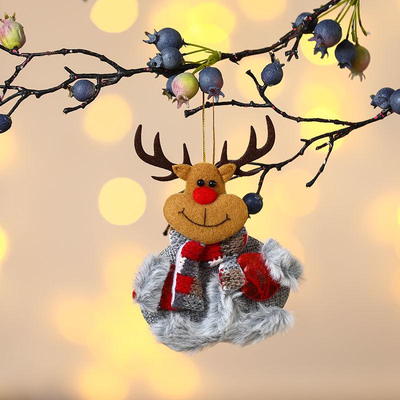 Cross-Border Small Santa Christmas Ornaments - Tree Accessories and Cloth Art Gifts