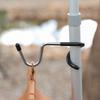 Stainless Steel Non-slip S-shaped Camping Hook with Light & Storage Rack