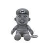 Pelúcia Super Mario 28cm Mario Prata Posição Sentada Mario de Metal Atacado