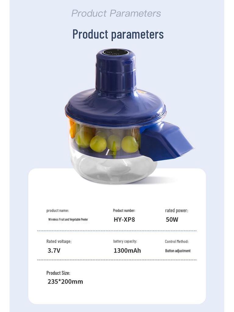 Electric Fruit & Vegetable Peeler for Home & Commercial Use, Ideal for Grapes and Milk Tea Shops