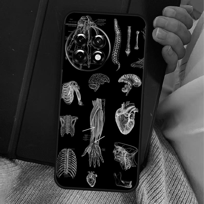 Human Anatomy Case For OnePlus 13R 12R 10R 13T 10T 8T 15 13 12 11 Nord CE 4 3 2 Lite N20 N30 Nord 5 Cover