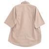 AURALEE A23Stainless Steel03TN Finx Cotton Twill Half Sleeve Big Shirt Tops 4 BeigeUsed
