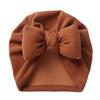 New Autumn and Winter Imitation Cashmere Baby Pullover Hat Filled with Cotton Bow Children's Hat Baby Fontanelle Tire Cap
