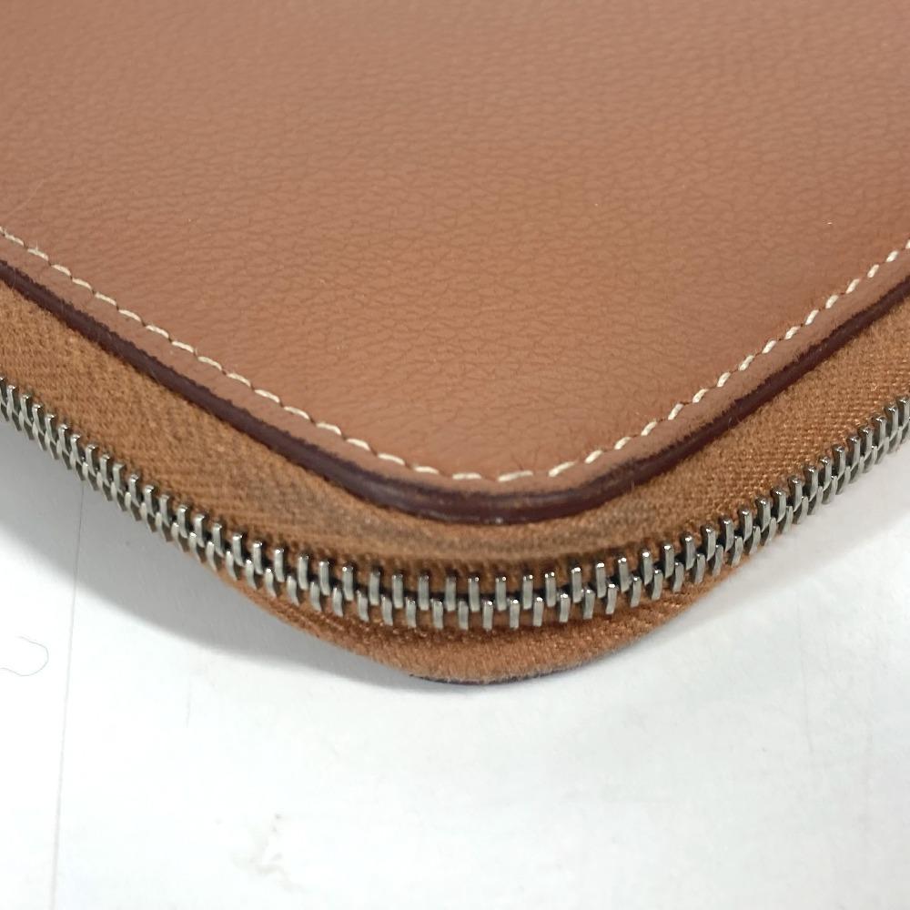 Hermes Zip Around Zip Ungo Horse Compact Wallet Billfold Folded Wallet