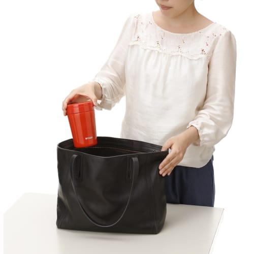 Tiger Thermos Vacuum Insulated Soup Jar 380ml Thermal Lunch Box Wide Mouth Round Bottom Chili Red MCL-B038-RC Tiger