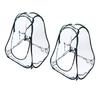 2pcs Mini Greenhouse Pop Up Flower House Folding Plant Greenhouse Rainproof Small Garden Greenhouse