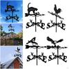 Classic European Style weathervane Scene Garden Stake Weather Vane Wind Direction Indicator
