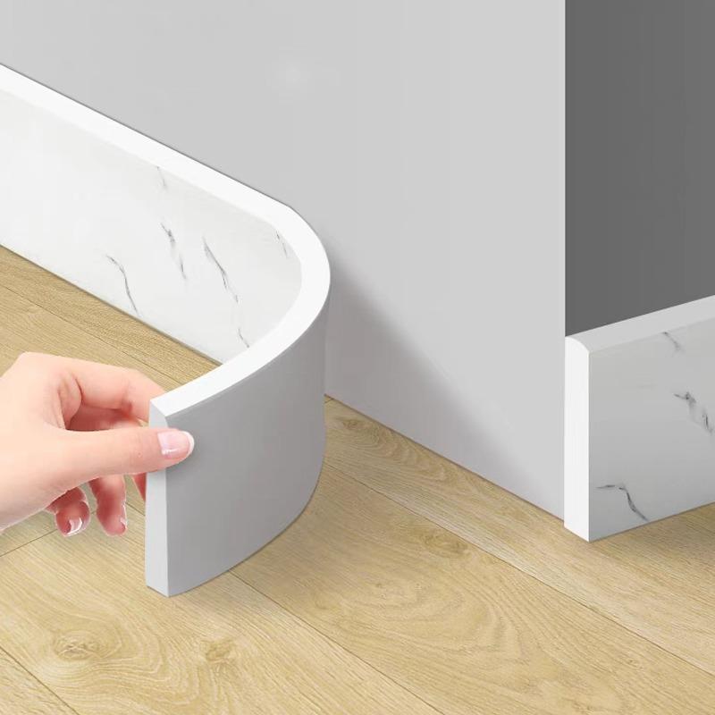 Vodotěsná samolepka na kryt Soklová lišta 3D samolepka na zeď Samolepicí Zesílený nábytek Roh Proti kolizi Dekorační páska