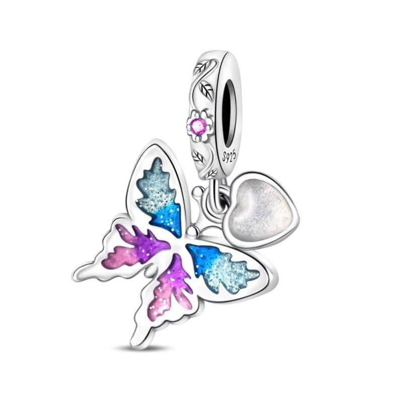 Newcopper Donut Protection Lotus Heart Shaped Charms Flat Beads Fit 3Mmoriginal Bracelet Diy Jewelry Birthday Gift