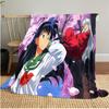 Inuyasha Plush Blanket Soft Comfortable All Seasons blanket Sofa Office Naps blanket Outdoor Travel throw Perfect Gift