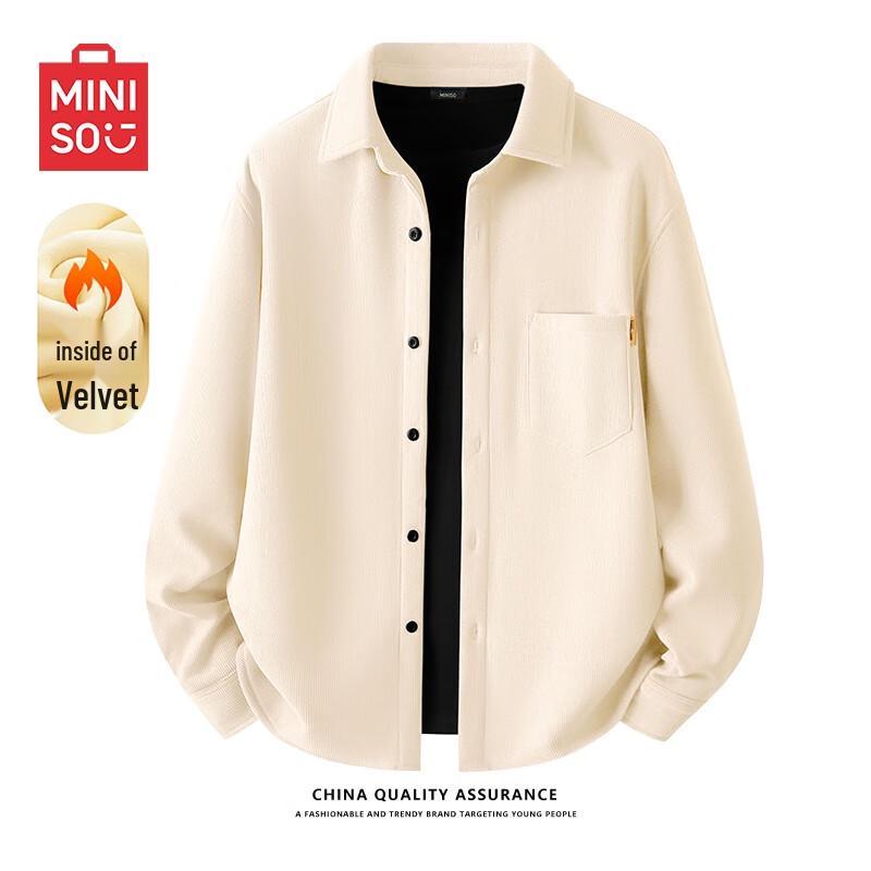 Men's Loose-Fit Corduroy Long-Sleeve Shirt