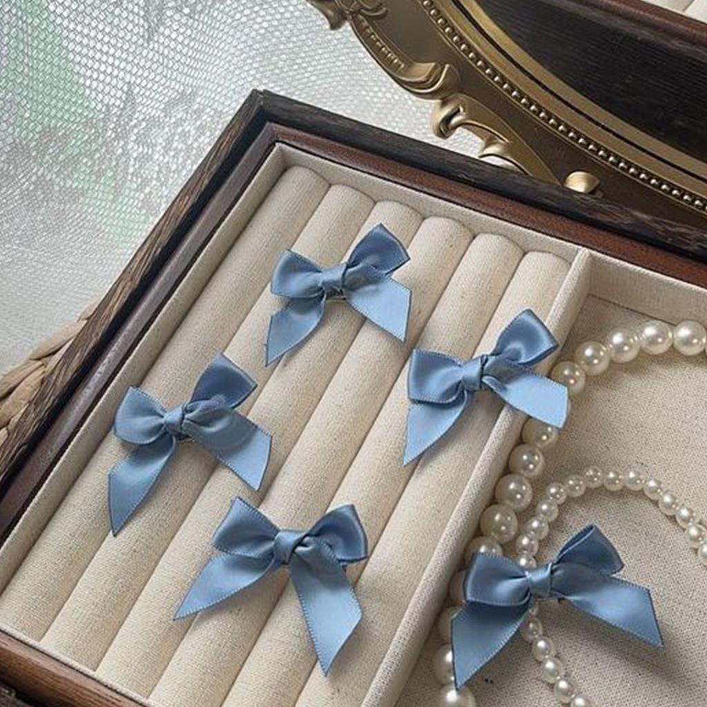 2Pcs Bow Hair Clips Ribbon Hair Bow Hair Bows for Womens Mini Bow Hair Clip Vintage Hair Bows Hair Barrette