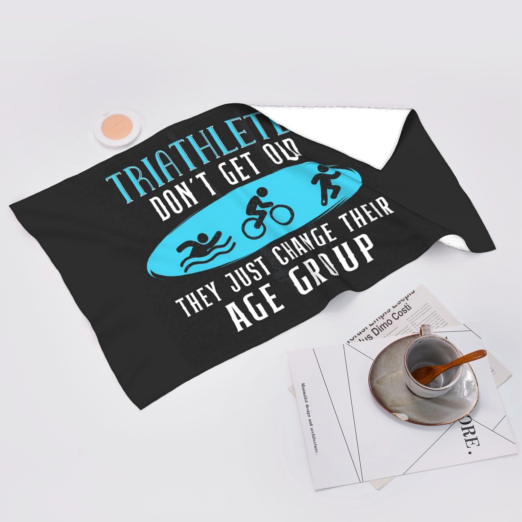 Ka Chen Muxi White Triathlon Swimming Cycling Running Soft Face Towel Quick Dry Pool Bath Cotton Towels Absorbent Quick