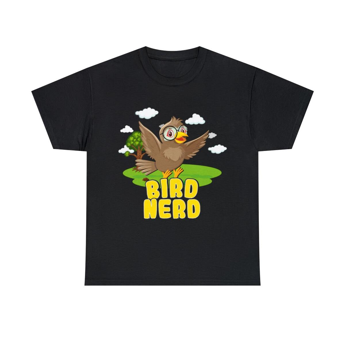 Bird Nerd Birding Graphic Tee Shirt, S-5XL L