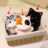 Adorable Japan Bring Cat Plush Toys Stuffed British Shorthair Grey White Orange Ragdoll Pussy Kitten Doll Table Accompany Toys