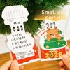 Weihnachten DouDou Mini Kalender Student Cartoon Mini Kalender Niedliches Deko-Element Weihnachtsgeschenk
