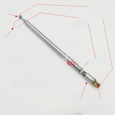 Honggao Electronics 7120 Universal Telescopic Radio Antenna, 765MM Length