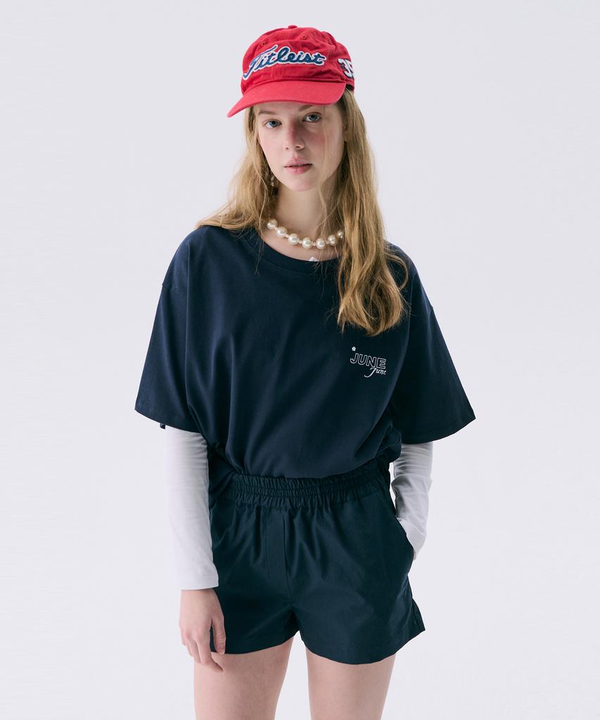 JUNEJUNE SPACE Vol11.Basic Logo T_Navy(Vol11.Basic Logo T_Navy)