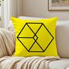 Legendary Kpop Style E-Exo Album Cover Cushion Cover Linen Pillowcase Soft For Sofa Bed Home Room Decor