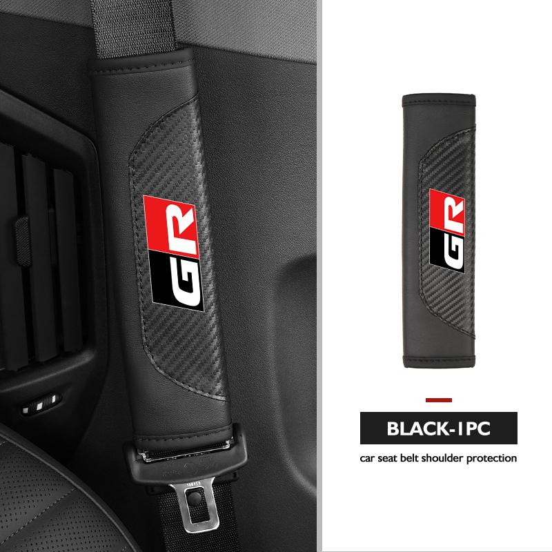 

Seat Belt Cover Car Styling Cotton Safety Shoulder Protector Auto Accessories For Toyota GRsport Hilux Aygo Yaris Corolla Rav4
