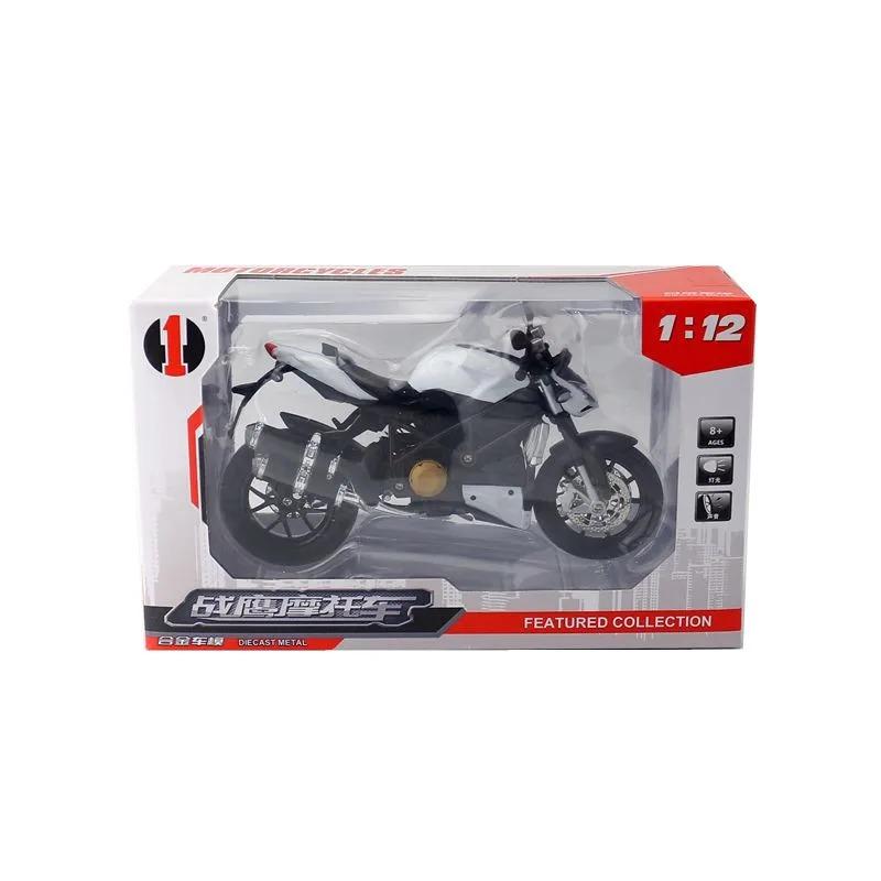 

1/12 DUCATI Streetfighter V4 Карбоновый Красный Литой Игрушечный Транспорт Коллекционные Хобби Модель Мотоцикла Игрушки Детские Подарки на День Рождения
