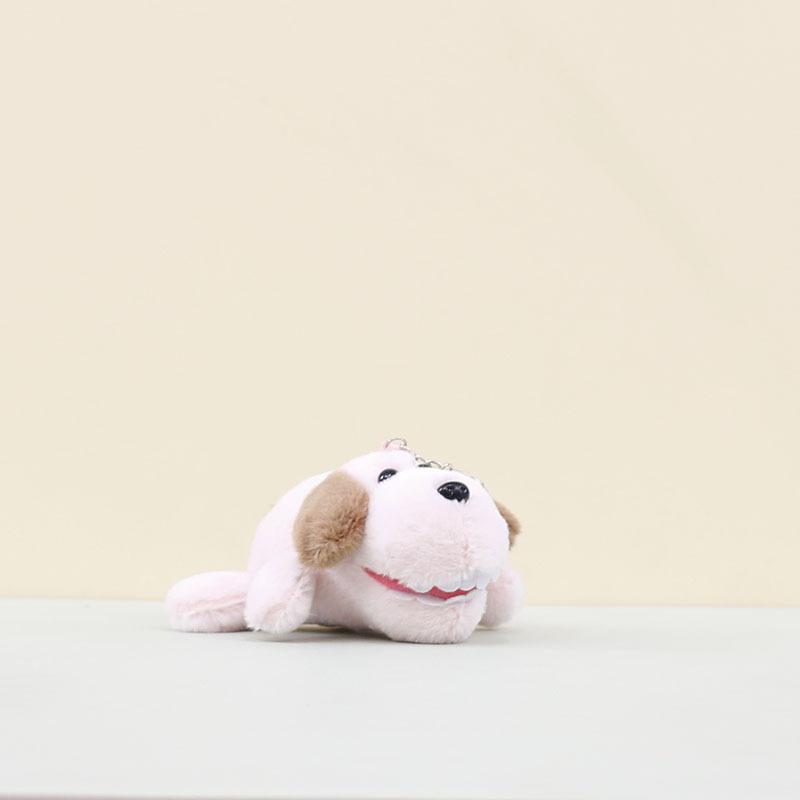 

Tailwagging Puppy Whimsical Plush Keychain Adorable Dog Accessory For Use Personal Pink Dog