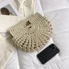 Yogodlns Bohemian Large Capacity Beach Bag Women's Straw Bag Stylish Handbag Natural Grass Hand Woven Designer Female Basket Shoulder Bag