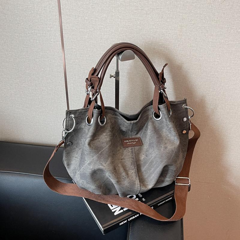 Yogodlns Fashion Minimalist PU Leather Shoulder Bag Casual Large Capacity Tote Bag For Women's Trendy Large Commuting Handbag