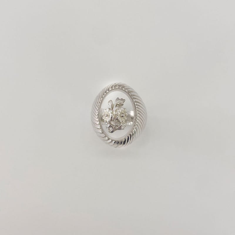 HYERIKIM JEWELLERY Forget-me-not Ring(clear)