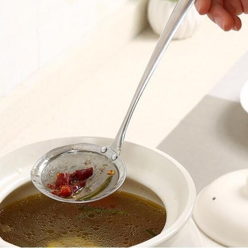 Ultra-Fine Stainless Steel Strainer Set - Kitchen Sieve for Skimming Oil, Straining Juice & Filtering Broth