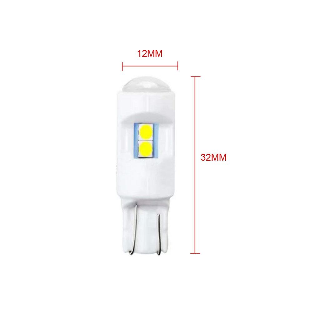 1Pc Car Wedge Interior Light Source T10 W5W WY5W Parking Bulb Ceramic 3030 LED Reading Light License Plate Lamp Accessories