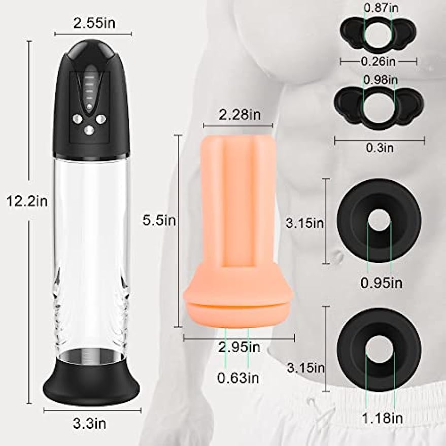 Elektrische Penispumpe Sexspielzeug für Männer Männlicher Masturbator Penis Extender Penis Vakuumpumpe Penisvergrößerung Enhancer Massagegerät