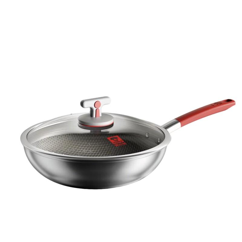 Kobach 32cm Pure Titanium Non-stick Honeycomb Wok