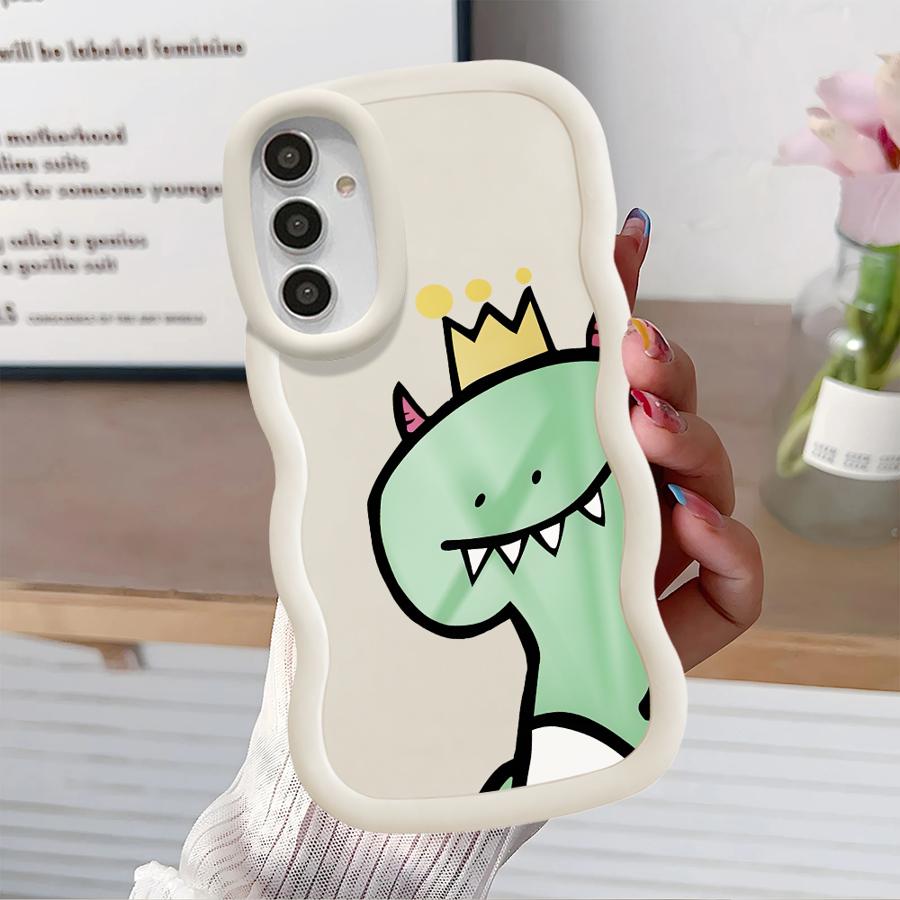 Soft Phone Cover Case for Samsung Galaxy A21s A13 A14 A11 A16 A15 A12 A52 A06 A05 A23 A53 A22 A33 A03 A04 Cartoon Dinosaur Goose