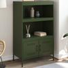 VidaXL Highboard Olive Green 68x39x113 Cm Steel, Sideboard, Cupboard, Side Cabinet, Cabinet, Storage Cabinet, Cabinet 842974